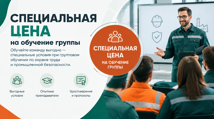 Акция! Специальная цена на обучение группы